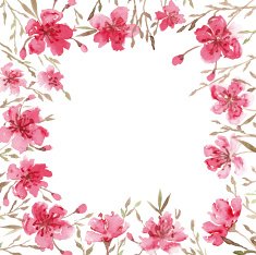 Watercolor spring flowers N2