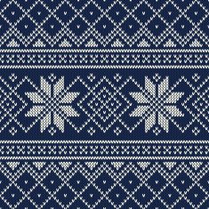 Vintage Sweater Design Seamless Knitted Pattern N4