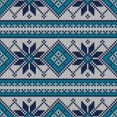Vintage Sweater Design Seamless Knitted Pattern N5