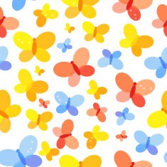 Butterfly Seamless Pattern Background Vector Illustration N10