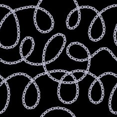 Silver chains on black background N2
