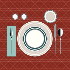 Table setting in modern style 2