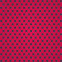 Halftone of circles which intersect lines on a red background