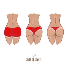 Sexy hand drawn women ass N3