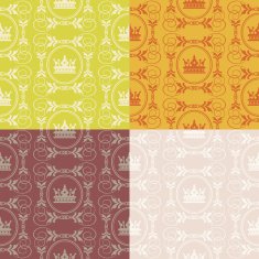 Set of seamless vintage patterns N67