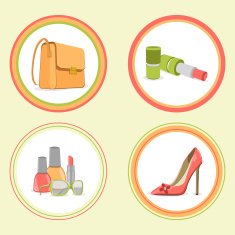 Sticker tag or label for International Women's Day
