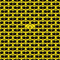 Yellow Chick surrounded by Cool Chicks in Sunglasses