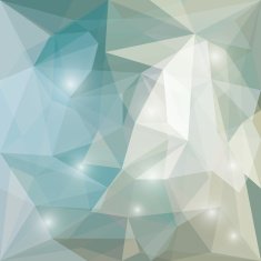 Abstract bright colored polygonal geometric triangular background with glaring lights N26