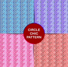 Colorfull Chic Circle Seamless Pattern Background N2