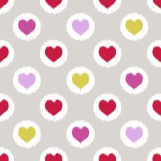 seamless scribble heart symbol pattern N3