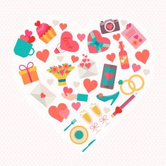 Love icons set N7