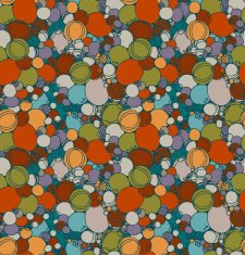 Seamless colorful hand drawn bubble pattern N2