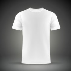 white T-shirt template N3