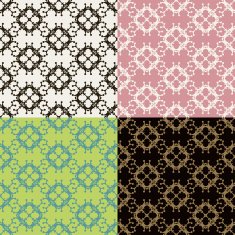 Set of seamless vintage patterns N71