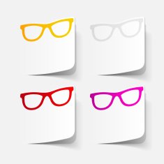 realistic design element glasses N26
