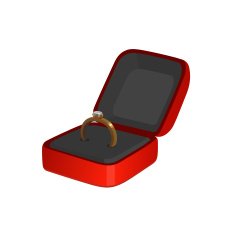 Ring in a red box