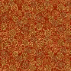 Endless round doodle ornament background