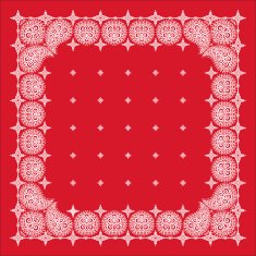 Red paisley bandana