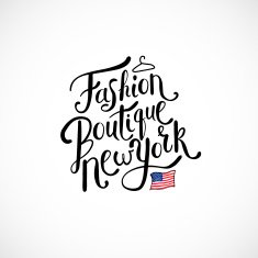 Fashion Boutique New York Concept on White