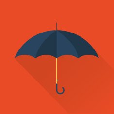 vector umbrella flat icon
