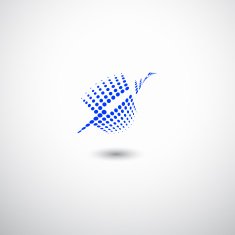 abstract blue dots pattern for design