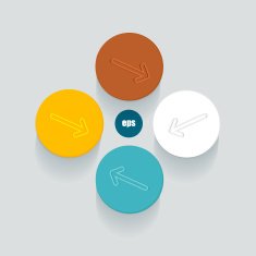 Circle template for infographics
