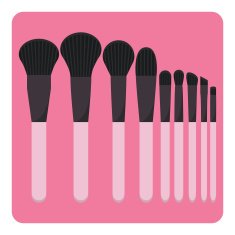 Vector set of make up brushes