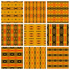 Set of nine tribal patterns N4