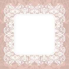 Elegant doily on lace gentle background N15