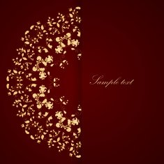 Floral elements ornate background