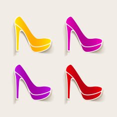 realistic design element shoe N25
