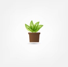 Flower in a pot icon N4