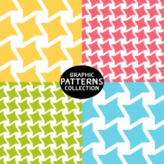 4 graphic patterns collection