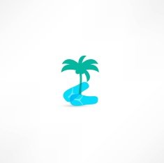 beach flip flops icon