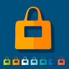 Flat design bag N6