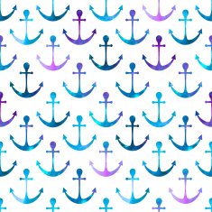 anchor seamless background Retro pattern of geometric shapes
