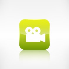 Video camera web icon Application button