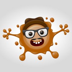 hipster splat character