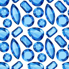 blue Sapphire seamless pattern