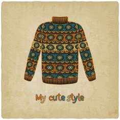 cute sweater old background N5
