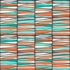 Seamless pattern with abstract geometric doodle ornament N18