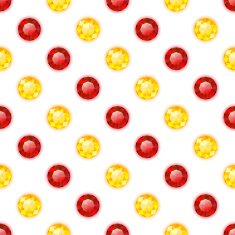 Seamless pattern with round gemstones N6