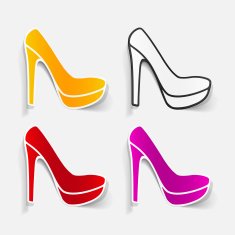 realistic design element shoe N26