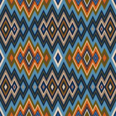 Color Abstract Retro Zigzag Vector Background N13