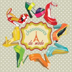 Colorful fashion women's High heel shoes Label in French