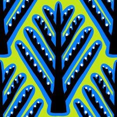 Ikat vector ethnic pattern with Kazakh motifs