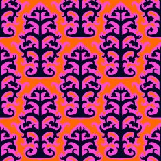 Suzani vector ethnic pattern with Uzbek motifs