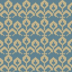 Vector knitted flower background N7