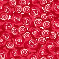 seamless pattern of rosebuds