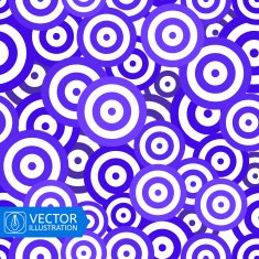 Colorful Circles Seamless Background Vector N3
